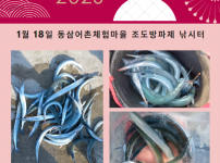 2023년 1월 18일 동삼어촌체험마을 조도방파제 낚시터 조황입니다.